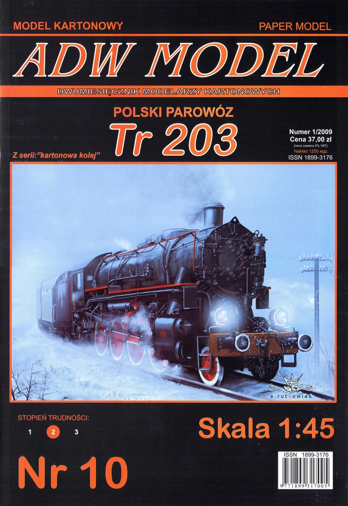 AWD Model Polski Parowóz Tr 203