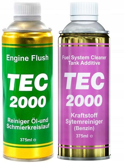 TEC 2000 Zestaw - Płukanka SILNIKA i UKŁADU BENZYNA Fuel System Cleaner