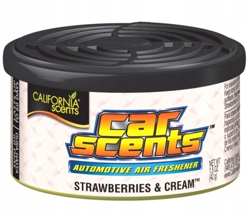 ZAPACH CAR SCENTS CALIFORNIA STRAWBERRIES CREAM