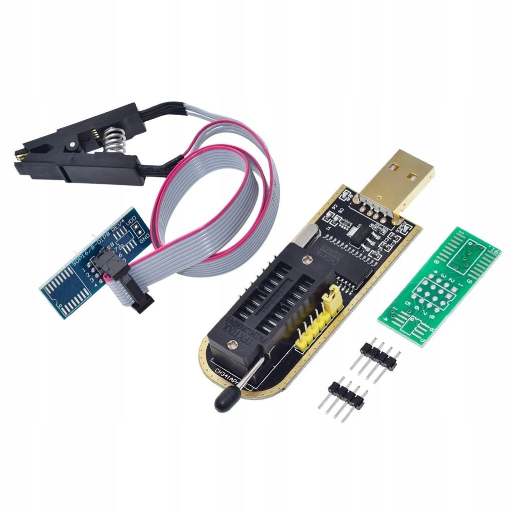 Programator USB CH341A SPI Flash EEPROM klips