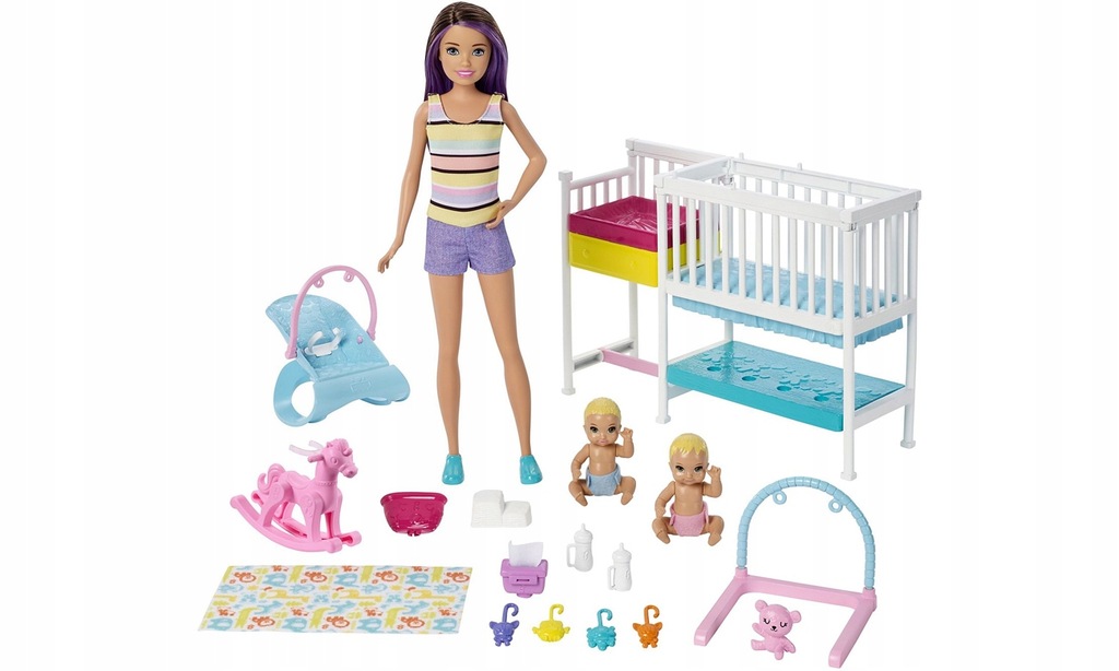 Купить Уход за ребенком Барби + набор кукол: отзывы, фото, характеристики в интерне-магазине Aredi.ru