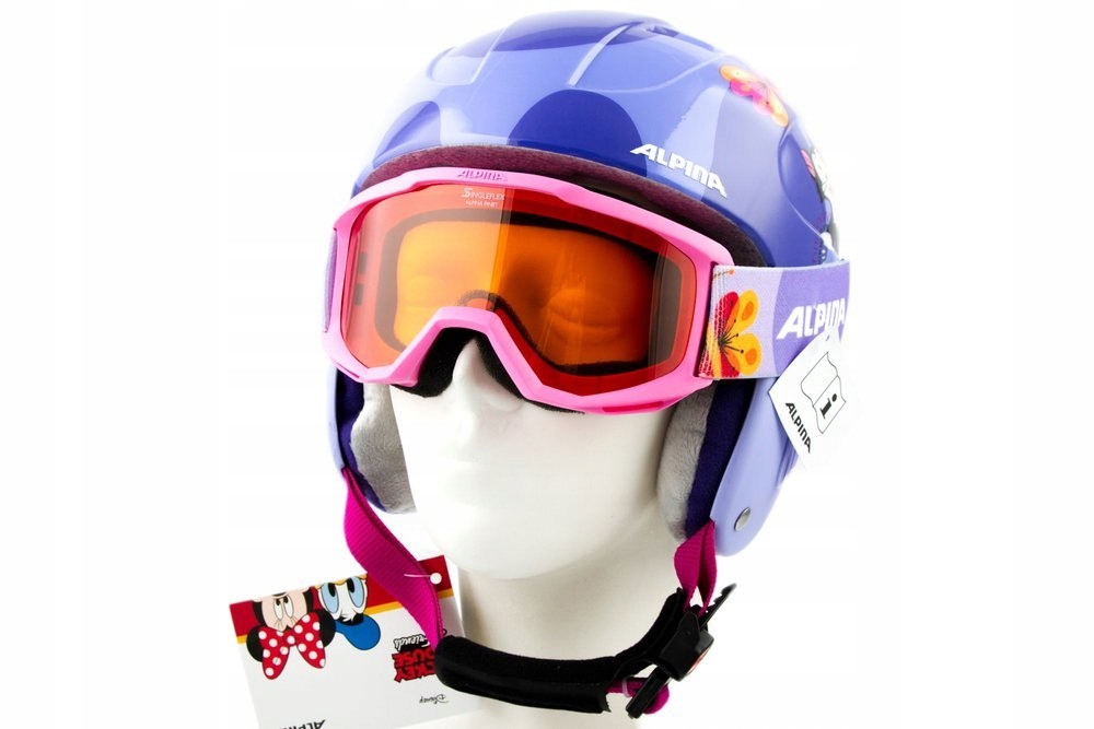 Kask gogle ALPINA CARAT DISNEY SET kids r 48-52 cm