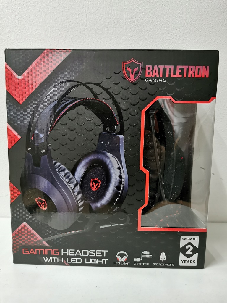 Battletron Gaming Headset With Led Light Słuchawki nauszne Battletron Gaming GE007207 - 10680011044 - oficjalne  archiwum Allegro