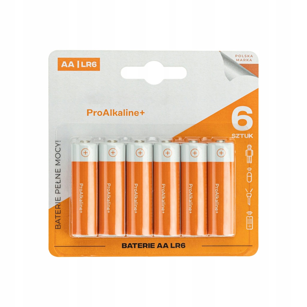 6x ORYGINALNE BATERIE ALKAICZNE ALKALINE LR6 AA