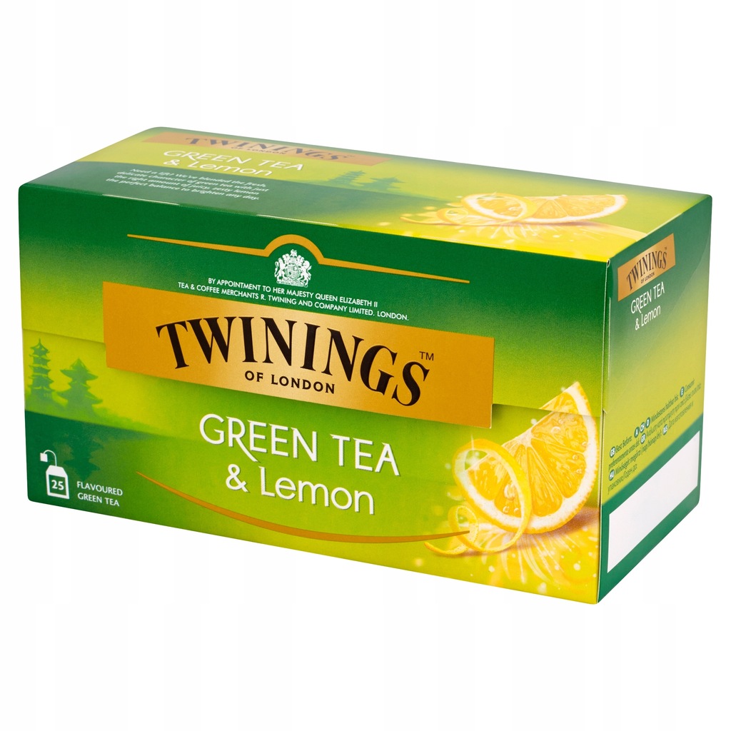 Twinings Herbata Zielona Cytrynowa 25 saszetek