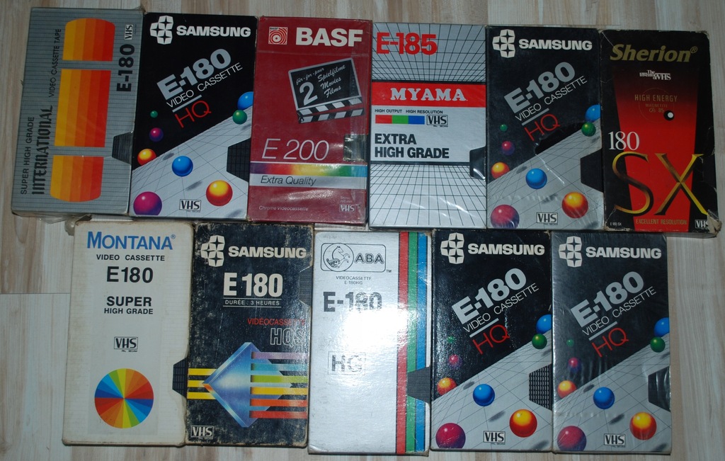 Zestaw kaset VIDEO VHS s-f sensacja '90 OKAZJA