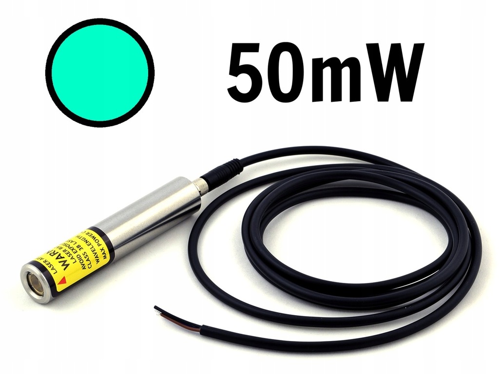 Laser liniowy zielony 50mW IP67 505nm LAMBDAWAVE