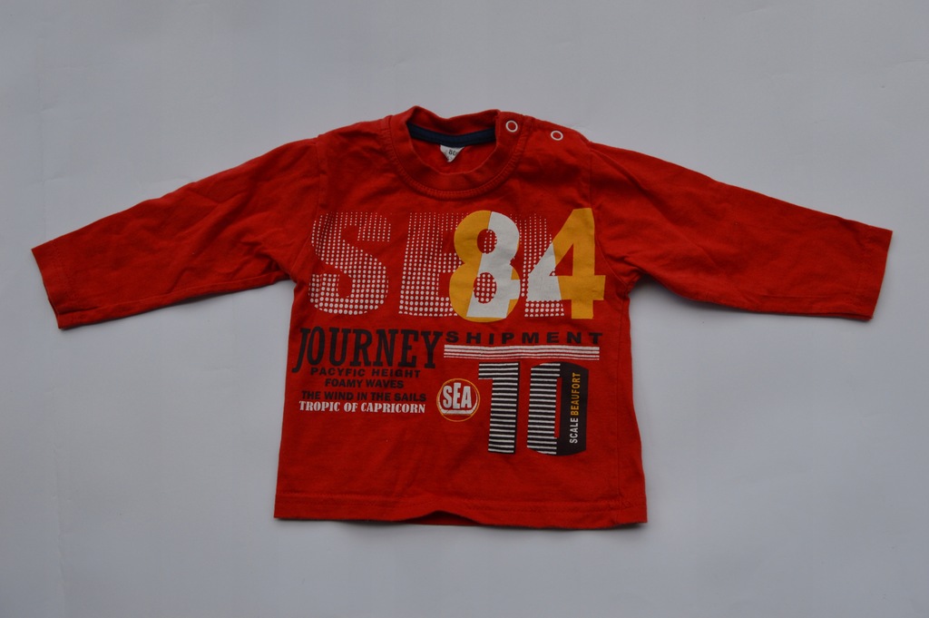 Bluzka czerwona -- produkt PL -- 6-12 mies.