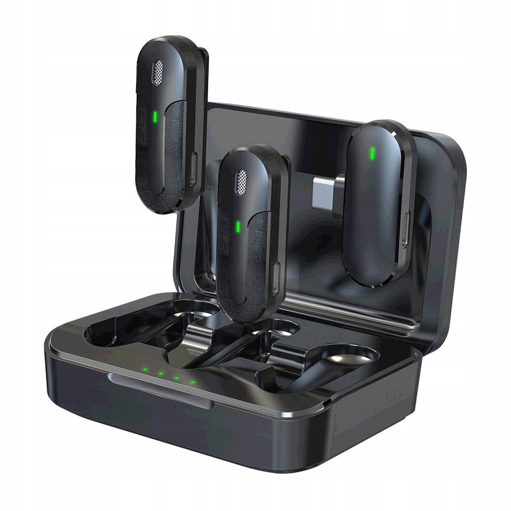 DEVIA MIKROFON DO TELEFONU KINTONE USB-C BEZPRZEWODOWY PODWÓJNY KRAWATOWY C