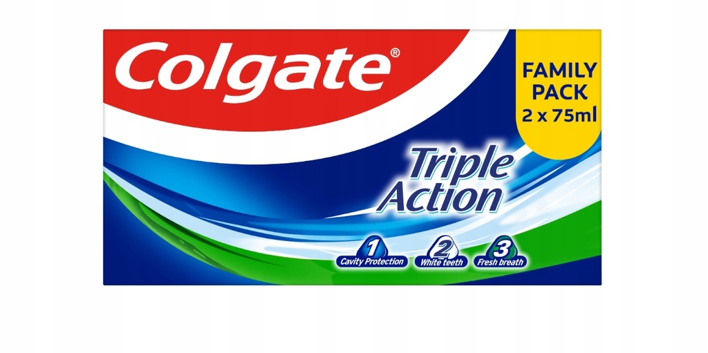 PASTA DO ZĘBÓW TRIPLE ACTION COLGATE 2X75ML