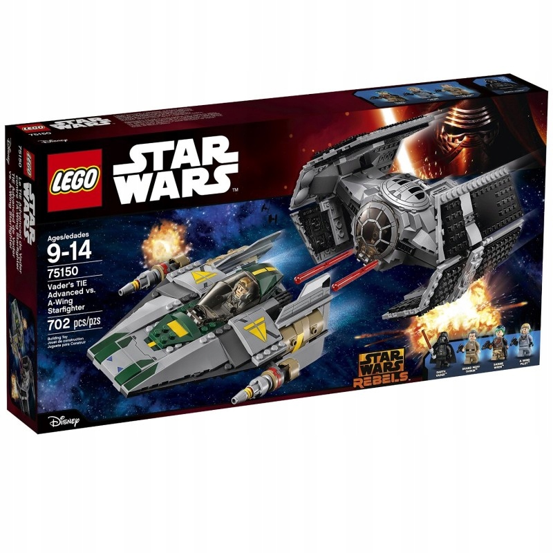 Lego Star Wars Tie Advanced kontra myśliwiec A-Win