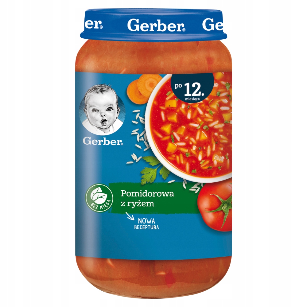 Gerber Zupka Pomidorowa Z Ryżem Dla Dzieci Po 12. Miesiącu 250 G