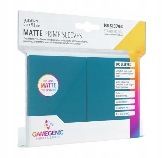 Gamegenic: Matte Prime CCG Sleeves 66x91mm Blue