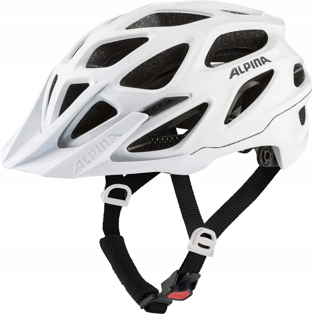 ALPINA kask rowerowy biały połysk, 52-57 cm