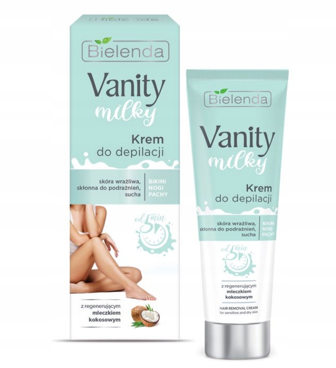 Bielenda Vanity Milky Krem do depilacji z regenerującym mleczkiem kokosowym