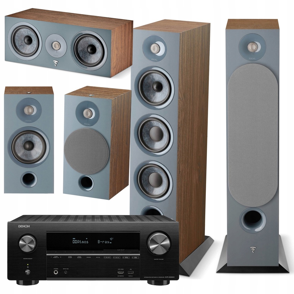 FOCAL Chora 826 806 Center + DENON AVR-X2600H HEOS