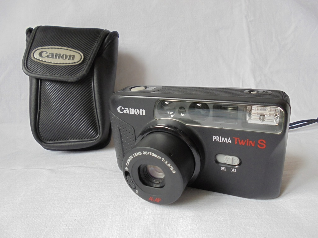Canon Prima Twin S aparat analogowy + etui 10483542686 oficjalne archiwum Allegro
