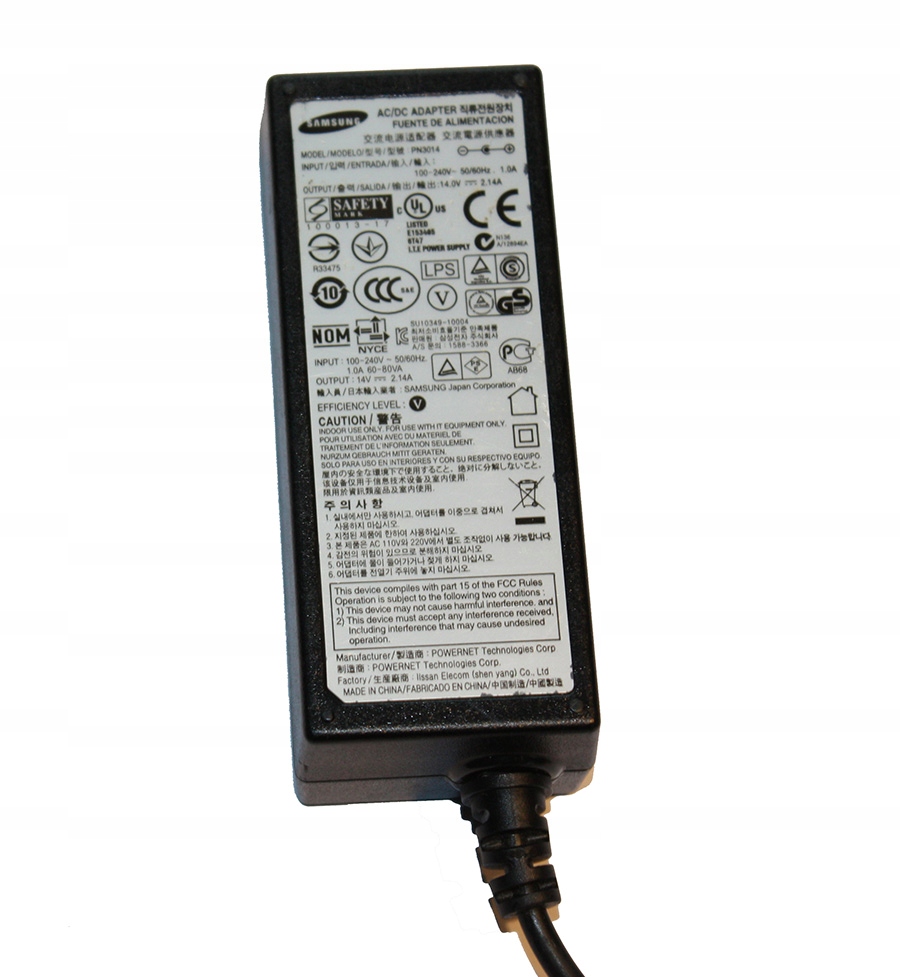 ZASILACZ ŁADOWARKA LCD 14V 2.14A 30W SAMSUNG PN3014 PS30W-14J1