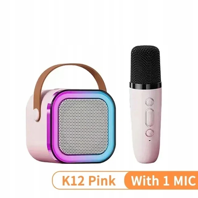 New K12 Karaoke Machine Portable Bluetooth Speaker With 1-2 Wireless Microp