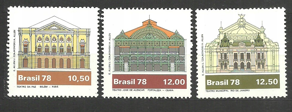 Brazylia 1978 Mi 1692-94**czyste