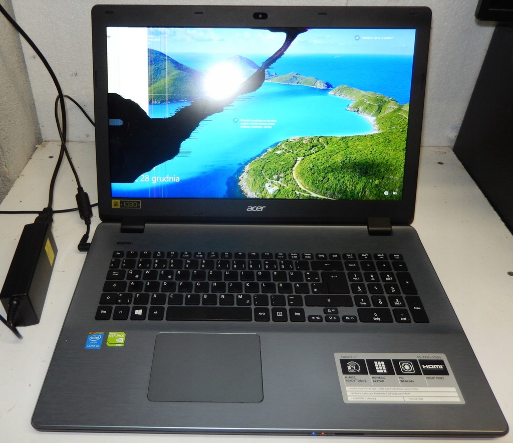 Laptop Acer Aspire E17 E5771G57W5 i5, 500GB 13073919567 oficjalne archiwum Allegro