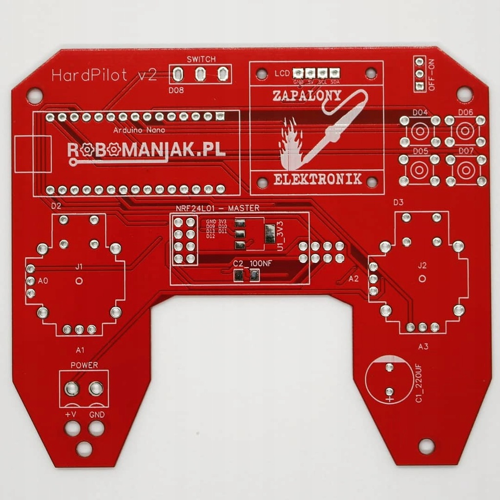 HardPilot v2 #0 - pilot arduino rc nrf24l01 PCB