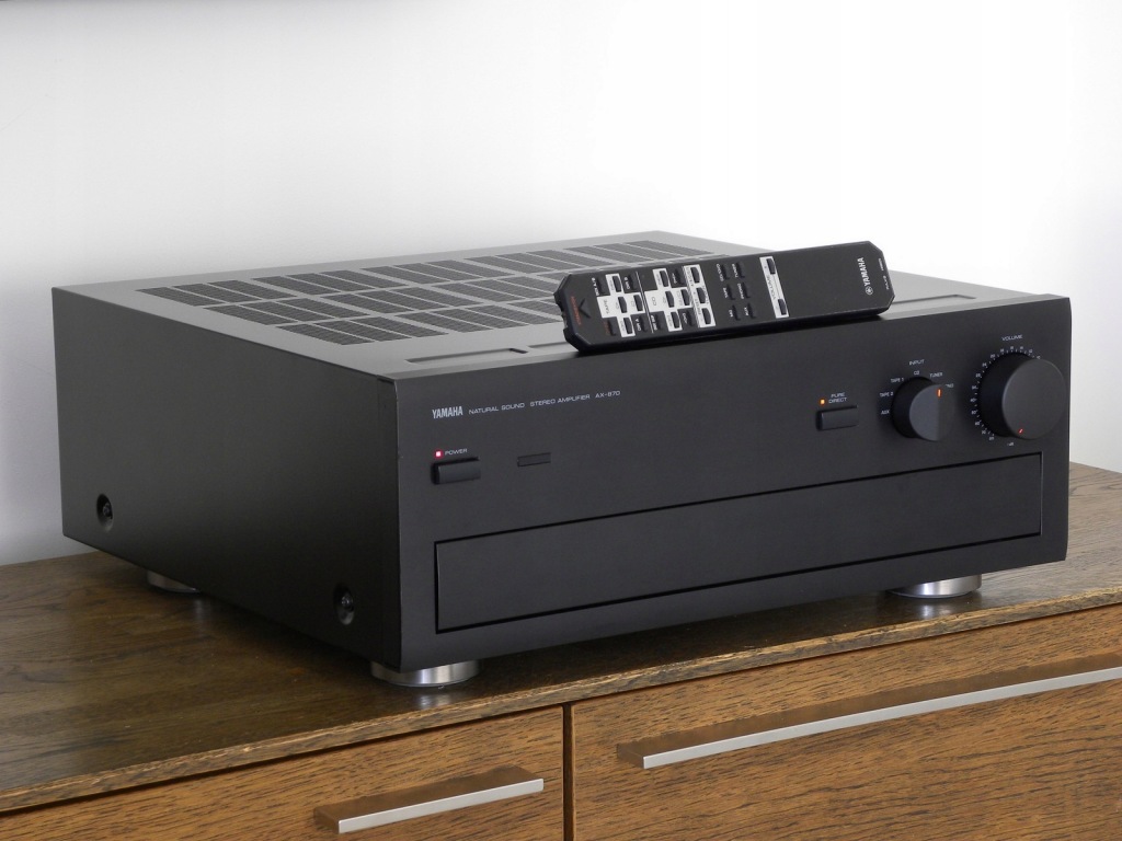 YAMAHA AX-870 czarny - wzmacniacz stereo - 2x110W/8ohm
