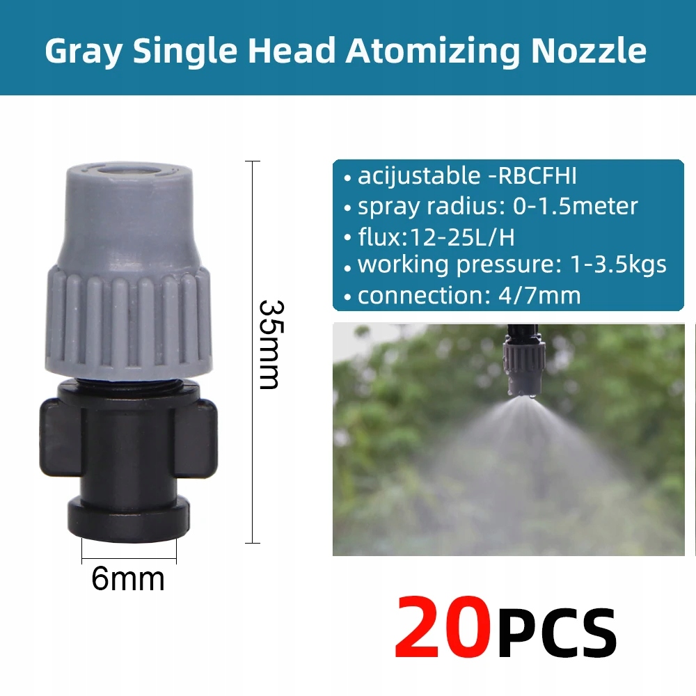 Adjustable Spray Cooling Nozzle Garden Watering Ir