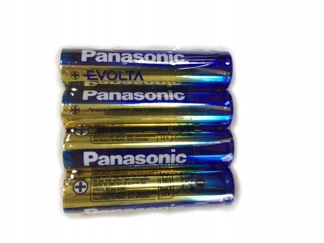 20x Baterie alkaliczne Panasonic Evolta LR3 AAA