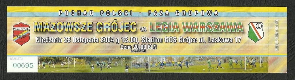 Mazowsze Grójec - Legia Warszawa 28.11.2004