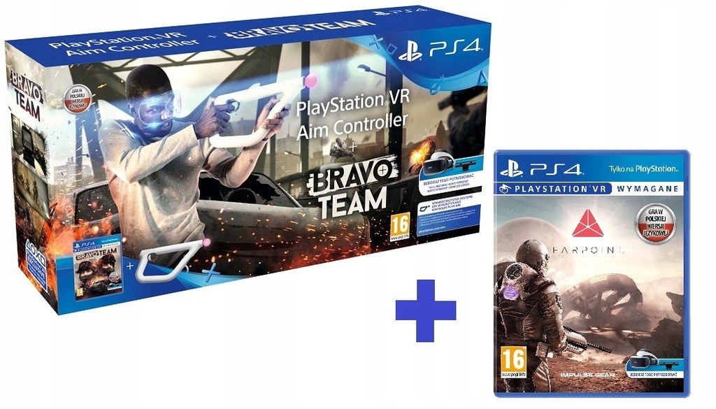 Aim Controller + Bravo Team + Farpoint do PS4 VR