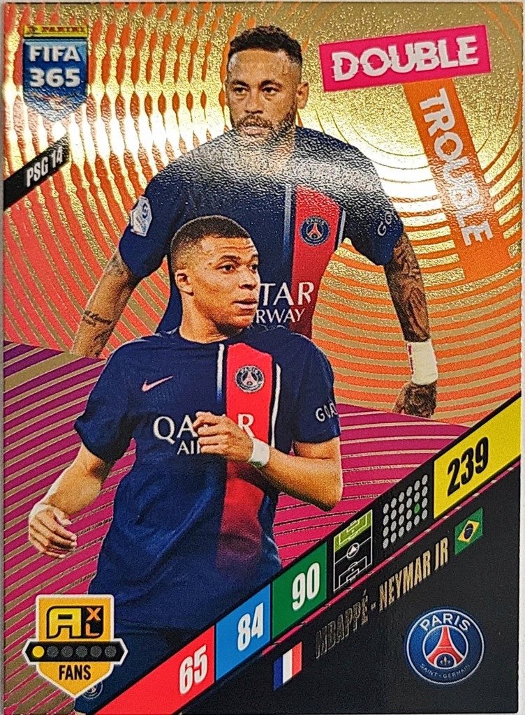 FIFA 365 2024 Neymar Jr / Kylian Mbappe PSG14 FANS