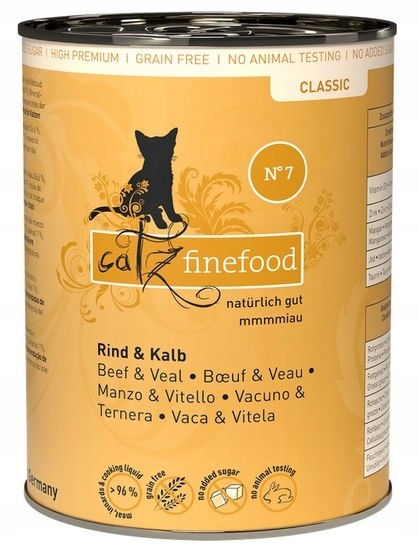 Catz Finefood Classic N.07 Wołowina i cielęcina pu