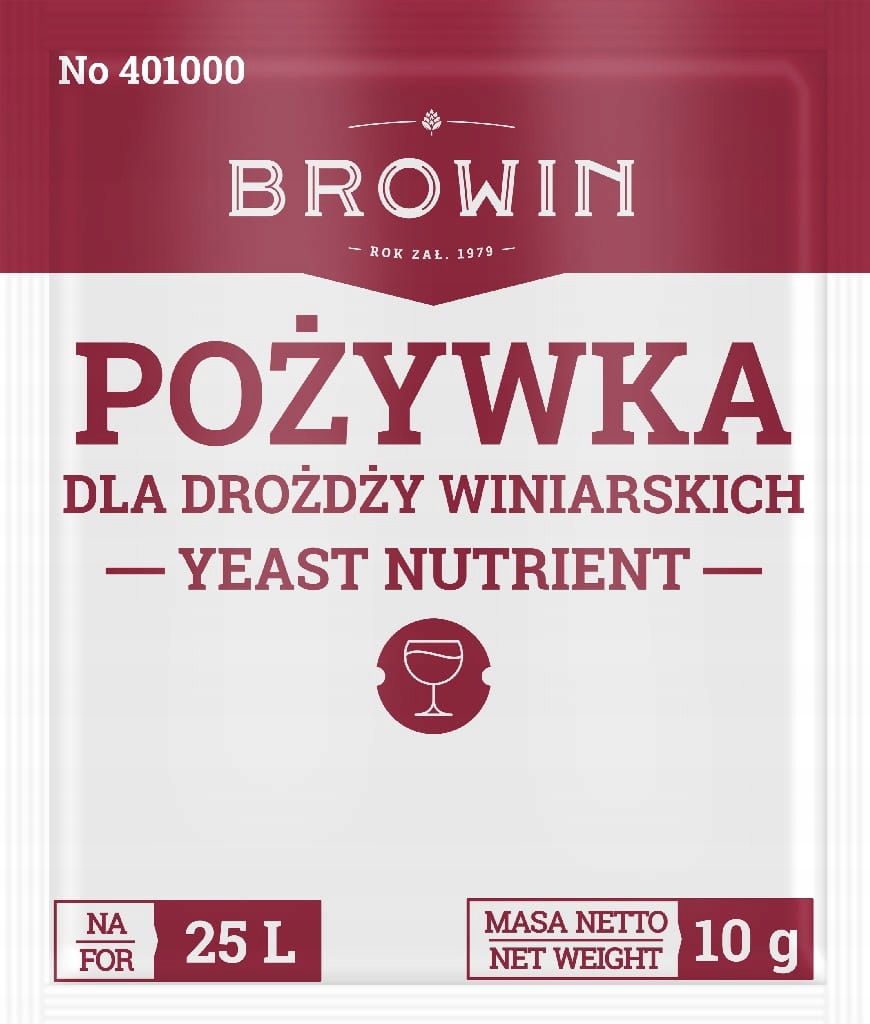 Pożywka dla drożdży winiarskich 10g / 25l