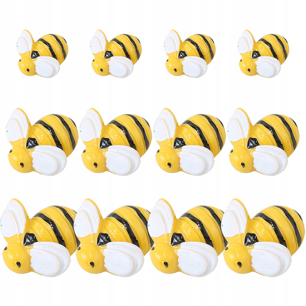 50pcs Mini Bee Ornaments Resin Charms Accessories