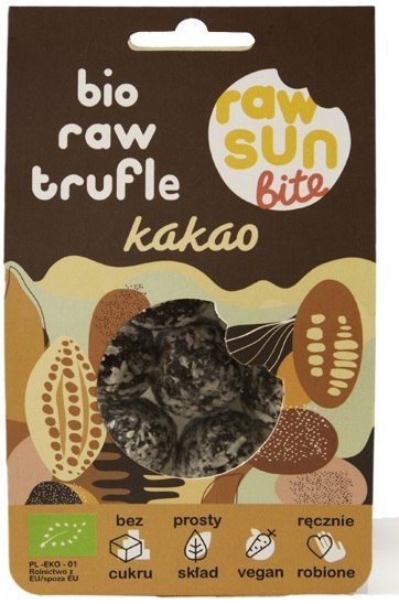 TRUFLE KAKAOWE BIO 105 g - RAW SUN BITE