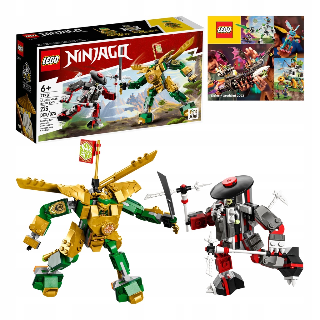 LEGO NINJAGO - Starcie Lloyda z Mechem EVO (71781) + nowy katalog LEGO