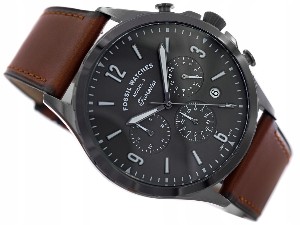 MĘSKI ZEGAREK FOSSIL FS5815 FORRESTER CHRONO SZARY 11180878644