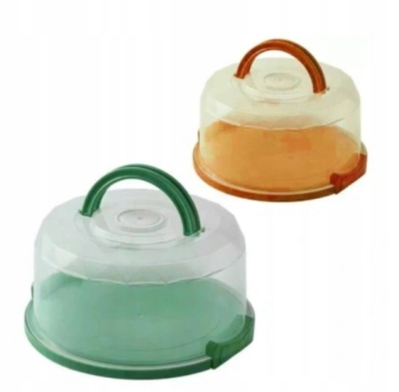 Pojemnik na tort ciasto patera okrągły 26cm dwa kolory 04951