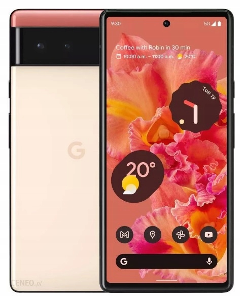 Google Pixel 6 5G 128GB Coral Nowy Plomba