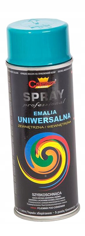 Emalia Farba Spray Lakier Ral5021 Turkusowy champi