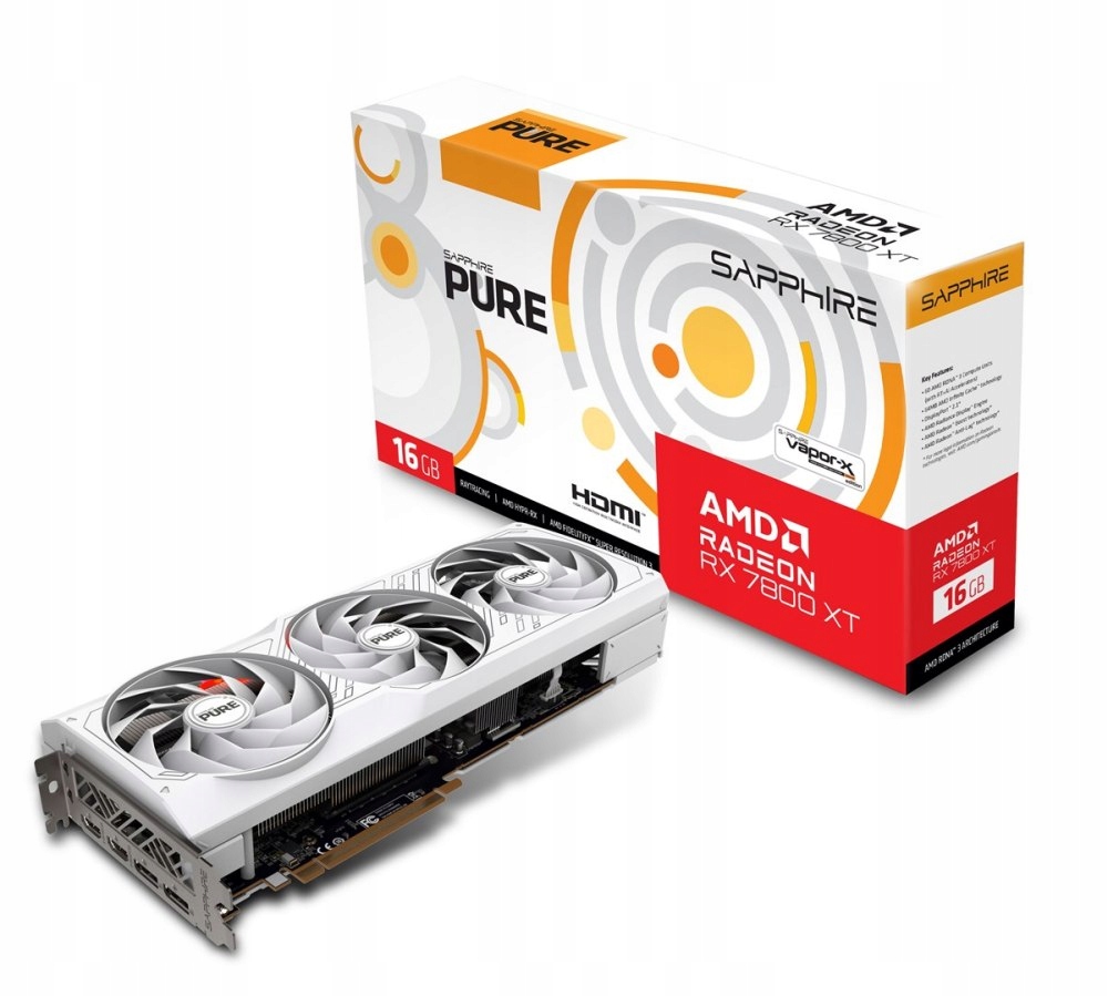 Karta graficzna SAPPHIRE RADEON RX 7800 XT PURE GAMING OC 16GB GDDR6 11330-