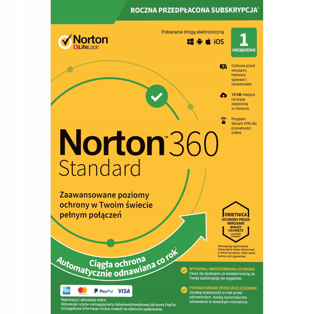 NORTON 360 SECURITY STANDARD 1PC / 1 ROK