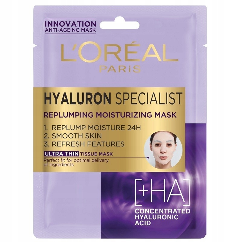 L'Oréal Hyaluron Specialist maseczka płócienna 30g