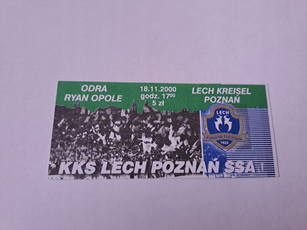 LECH POZNAŃ - ODRA OPOLE 18-11-2000