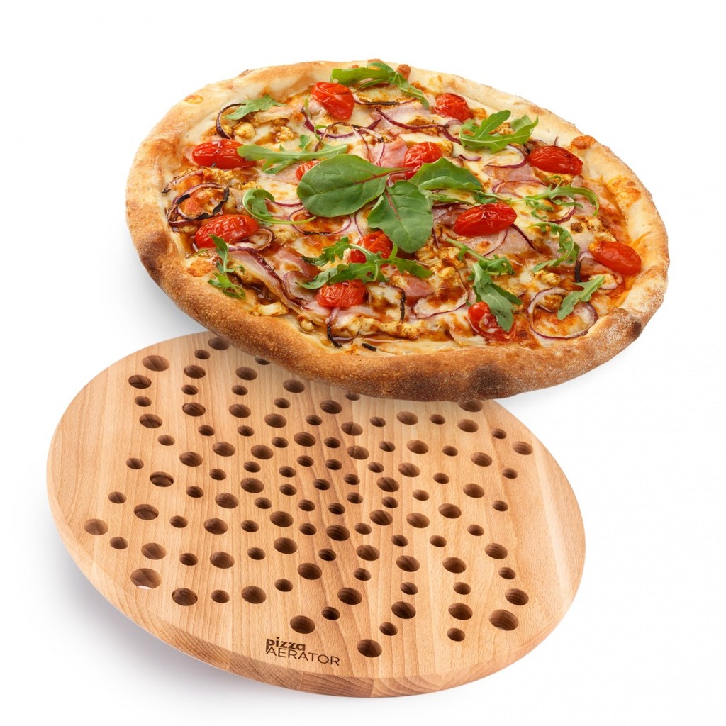 Pizza Aerator Deska do Serwowania Pizzy Drewniana