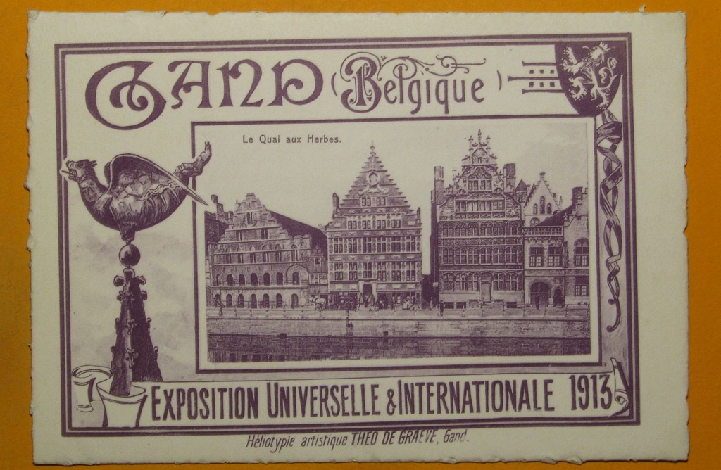 253110, Belgia, Gandawa, Wystawa 1910