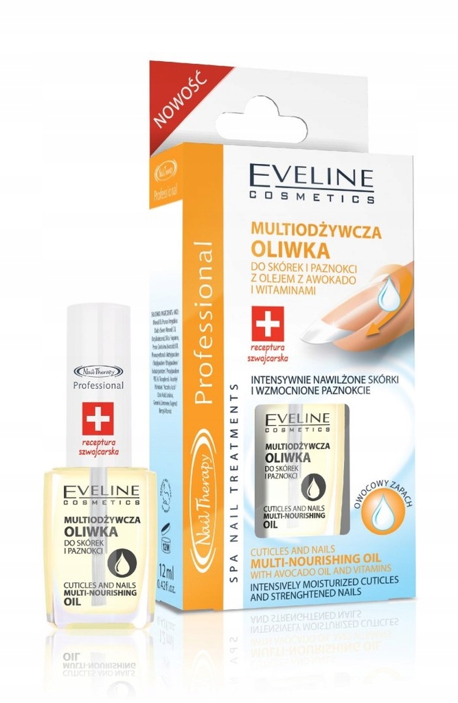 Eveline Nail Therapy Lakier odżywka oliwka 12ml