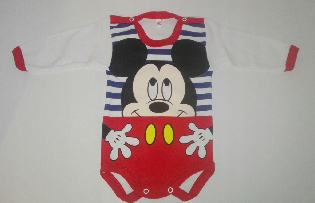 Nowe body chłopięce 68 Myszka Mickey