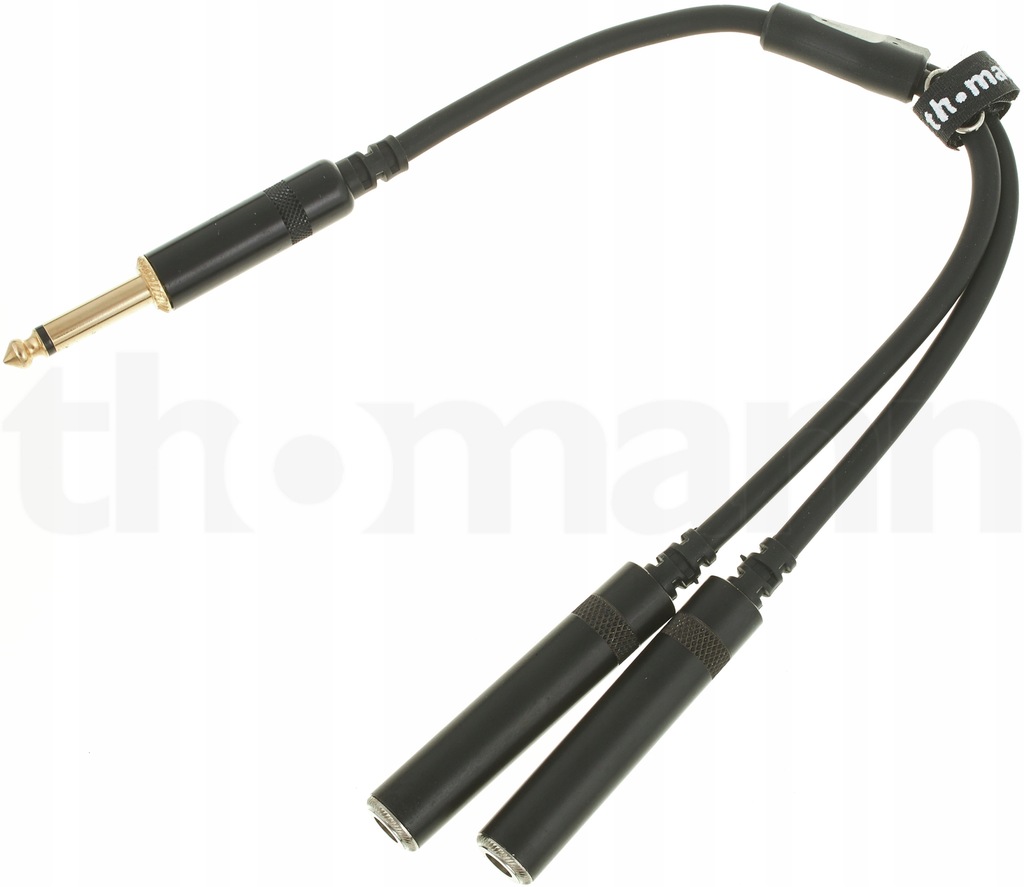 KABEL ROZGAŁĘŹNIK DUŻY JACK - 2 GNIAZDA JACK